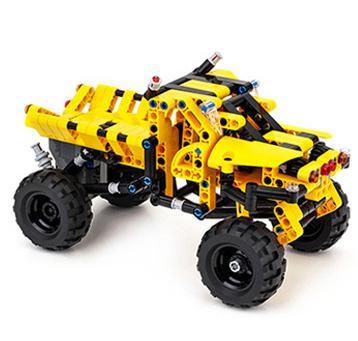 bộ lắp ghép Xe Tải Thử Thách YUEGAO 58403 cho con trai 7 tuổi, giá rẻ, có động cơ kéo lùi mạnh mẽ.