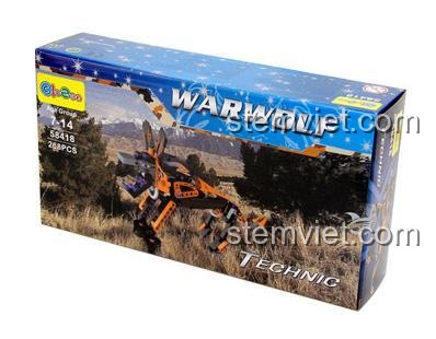 Mô hình Chó Sói Chiến Binh Warwolf YUEGAO 58418, đồ chơi lắp ráp technic cho bé trai 7 tuổi.
