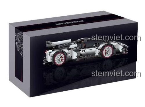 Hộp sản phẩm bộ lắp ghép Lamborghini Veneno màu xám bạc, tỉ lệ 1:8, 4016 chi tiết, tương thích LEGO Technic