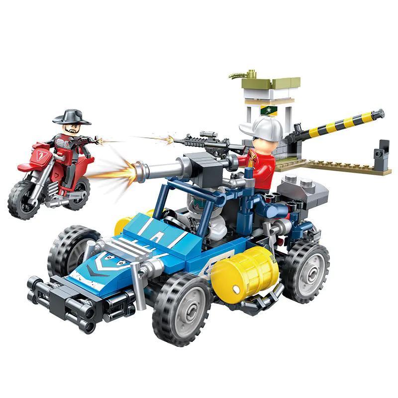 Bộ lắp ghép ZDEL DL-10207 Xe Jeep Quân Sự Tấn Công Tiền Tuyến 212 Mảnh