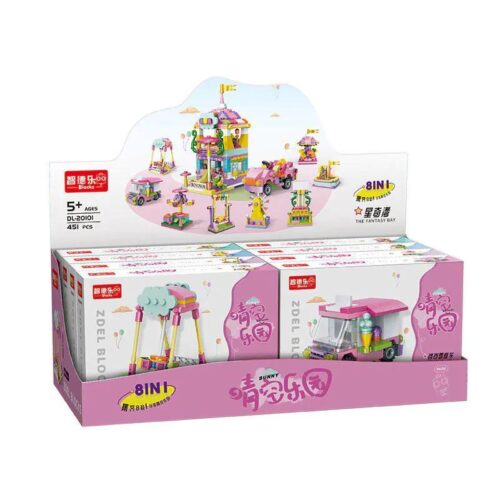 bộ đồ chơi Khu Vui Chơi Bầu Trời Trong Xanh ZDEL DL-20101, hộp sản phẩm chính, cho bé gái 6 tuổi, giá tốt