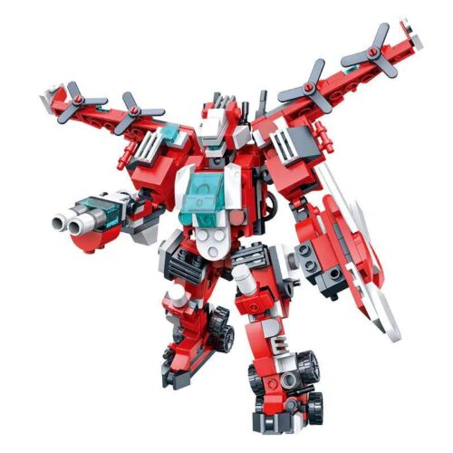 Bộ đồ chơi Robot Biến Hình Hợp Thể Cứu Hỏa ZDEL DL-20103 giá tốt cho bé trai 6 tuổi, đồ chơi lắp ráp Robot Cứu Hỏa chất lượng cao.