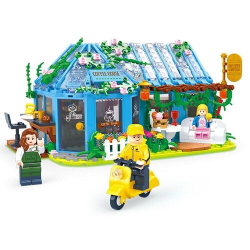 Bộ lắp ghép Quán Cà Phê Bánh Mật Đậu Thị Trấn Nắng ZDEL DL-30001, đồ chơi mô hình quán cà phê chi tiết cho bé gái 6 tuổi, giá tốt.