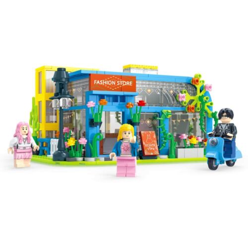 ZDEL DL-30002 bộ đồ chơi Cửa hàng thời trang Mị Lệ Thị Trấn Ánh Dương, mô hình chính cho bé gái 6 tuổi, thiết kế đầy màu sắc, giá tốt.