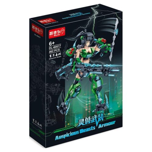 Bộ lắp ghép ZDEL DL-60017 Linh Thú Vũ Trang: Huyền Minh Độc Xà 462 mảnh ghép, đồ chơi lắp ráp mô hình nữ chiến binh cơ giáp cho bé gái 6 tuổi, giá tốt.