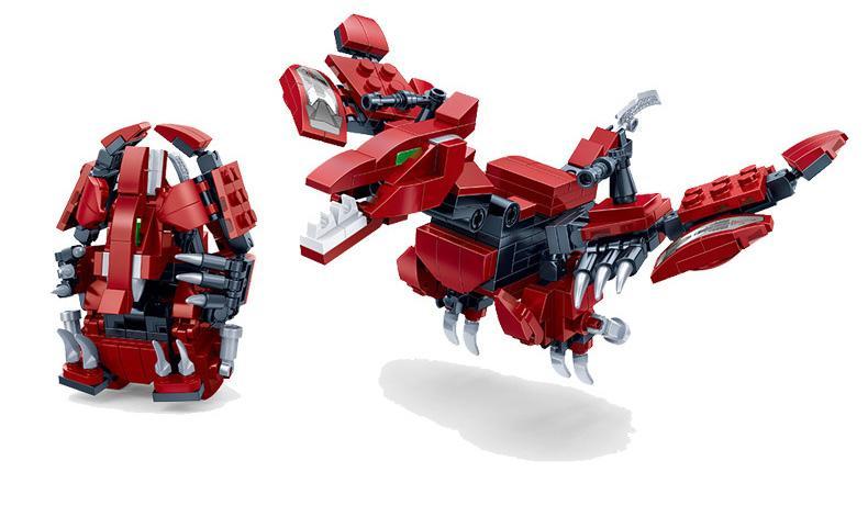 Bộ lắp ghép ZDEL DL-60104 Khủng Long Biến Hình Vân Vụ Dực Long dạng trứng và dạng khủng long, đồ chơi mô hình cho bé trai 5 tuổi, giá tốt.