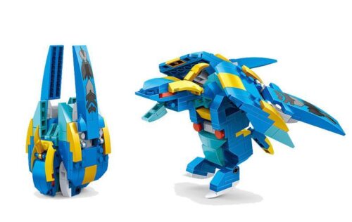 Bộ lắp ghép Rồng Pha Lê Biến Hình ZDEL DL-60105 cho bé trai 5 tuổi, mô hình rồng pha lê và trứng rồng độc đáo, đồ chơi lắp ráp giá tốt giúp phát triển tư duy.