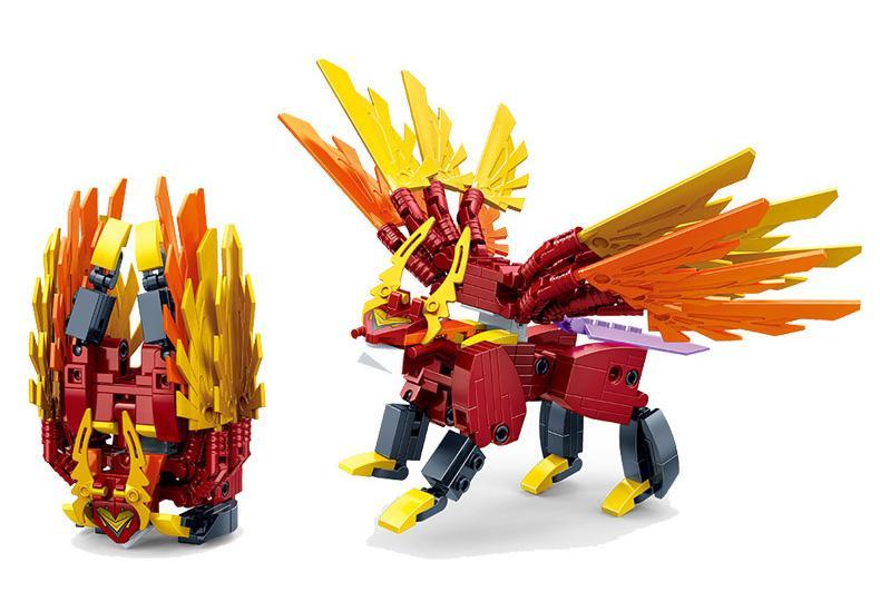 Mô hình Sư Tử Cánh Ưng Hậu Nghệ ZDEL DL-60106 167 mảnh, đồ chơi lắp ráp biến hình độc đáo cho bé trai 5 tuổi, phát triển tư duy sáng tạo, giá tốt