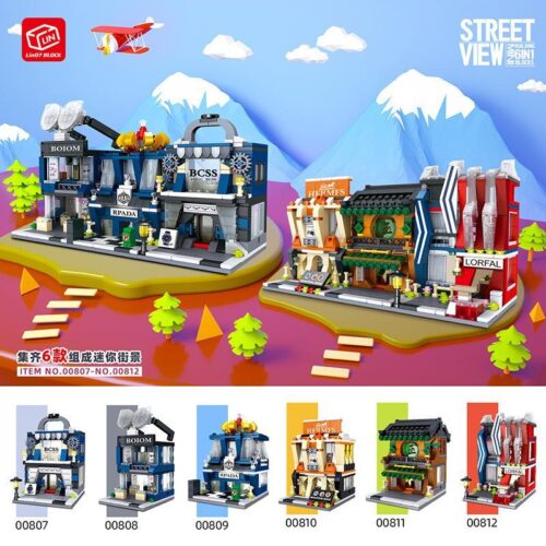 Bộ lắp ghép Cửa hàng kính mắt Bolon Zhe Gao 00808, mô hình cửa hàng mini chi tiết cao, phù hợp cho bé trai và bé gái 6 tuổi, giá tốt.