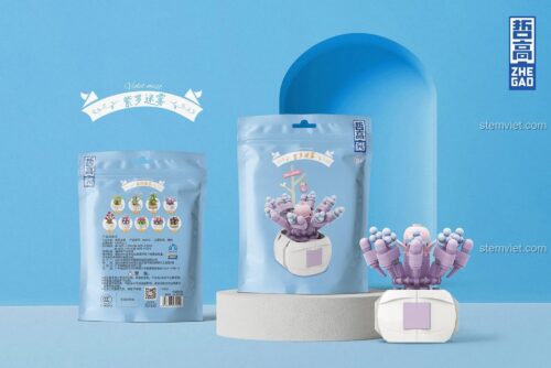 Hộp bộ lắp ghép Zhe Gao DS1016 Cây Cảnh Hoa Tử La Mê Vụ, đồ chơi mô hình cho bé gái 8 tuổi, chất lượng cao