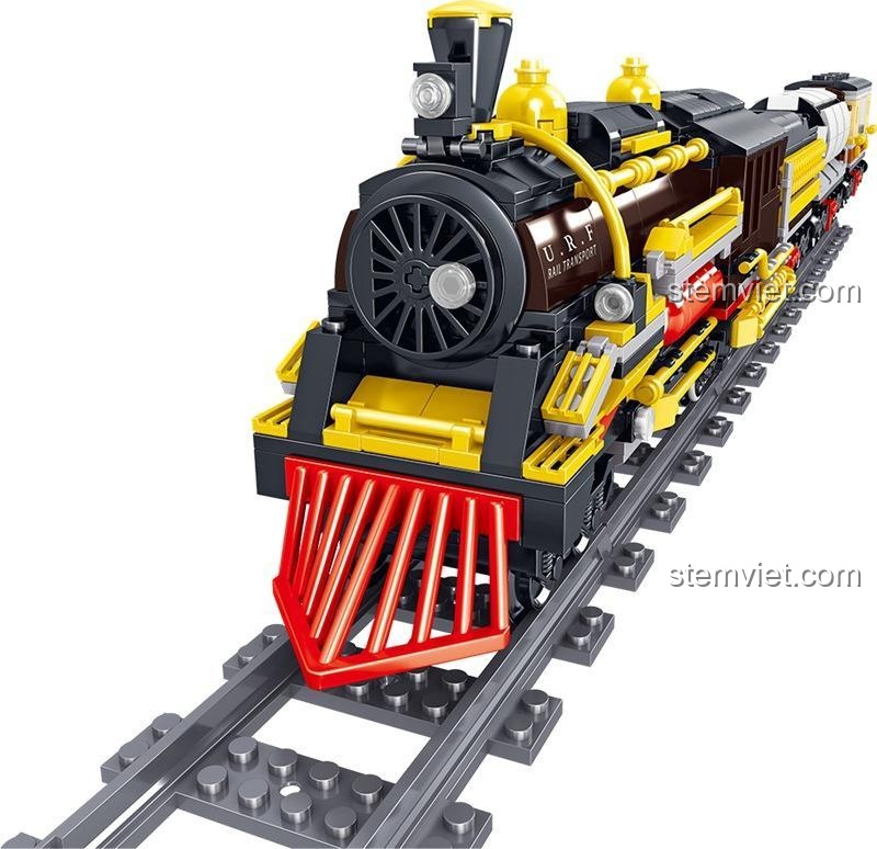 Mô hình Tàu Hỏa Hơi Nước Persond Zhe Gao QL0313 chi tiết, đồ chơi xây dựng cho bé trai 6 tuổi, chất lượng cao.