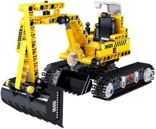 Bộ lắp ráp Zhe Gao QL0409 Xe xúc lật bánh xích 310 mảnh chất lượng cao cho bé trai 6 tuổi giá tốt