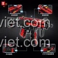 Chi tiết tính năng của súng tiểu liên MP5 Zhe Gao QL0450, mô hình súng điện tự động liên thanh, đồ chơi xây dựng cho bé trai.