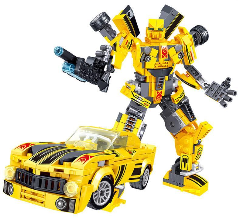Mô hình Robot Biến Hình Bumblebee Zhe Gao QL0732, đồ chơi lắp ghép chất lượng cao, rèn luyện tư duy logic, phù hợp bé trai 6 tuổi.