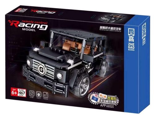 Hộp bộ lắp ráp Xe Jeep Off-road Zhe Gao QL1221, đồ chơi mô hình Mercedes-Benz G-Class màu đen, phù hợp bé trai 6 tuổi, giá tốt.