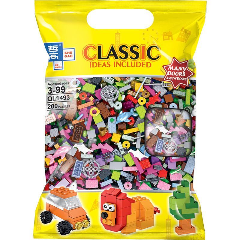 Bộ đồ chơi Zhe Gao QL1493, bộ lắp ghép sáng tạo cho bé trai, bé gái 3 tuổi, giá tốt, giúp phát triển tư duy logic.