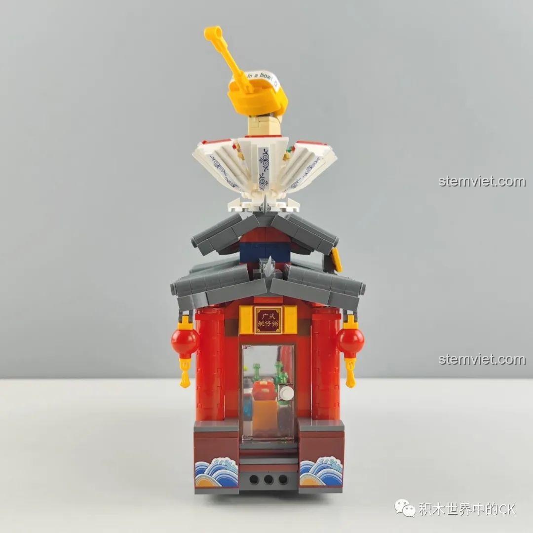 Mô hình hoàn chỉnh Zhe Gao Xe Cháo Thuyền Đường Phố 01004 nhìn từ phía trước