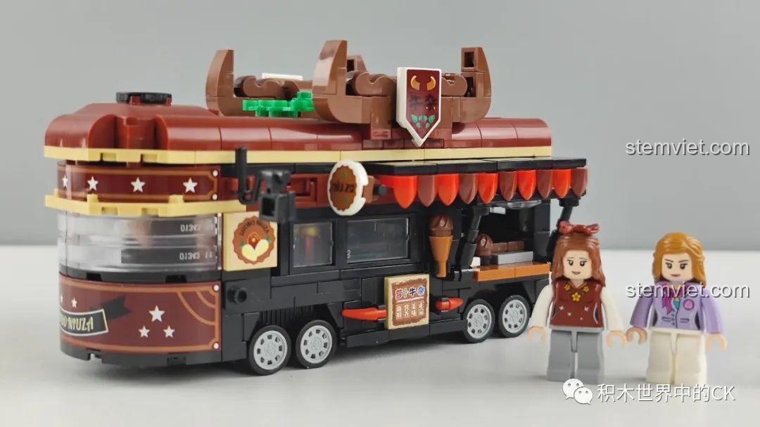 Mô hình hoàn chỉnh đồ chơi lắp ráp Zhe Gao Xe Lòng Bò Đường Phố 01003 và minifigures