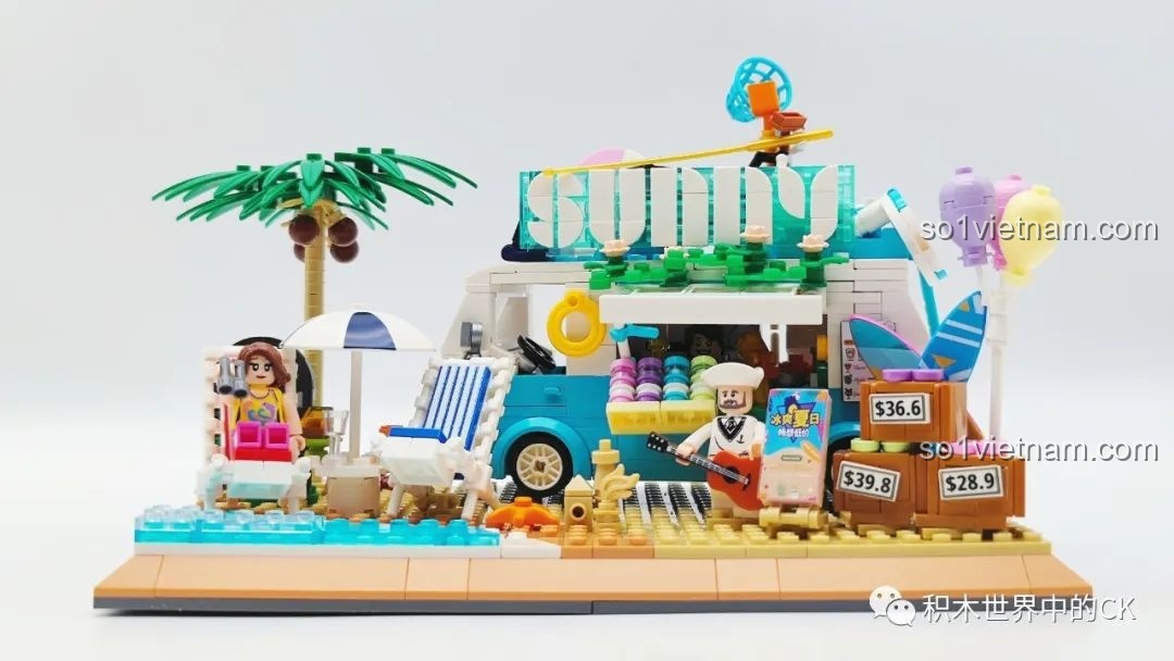 Chi tiết xe kem ZHEGAO 00415, bảng hiệu SUNNY