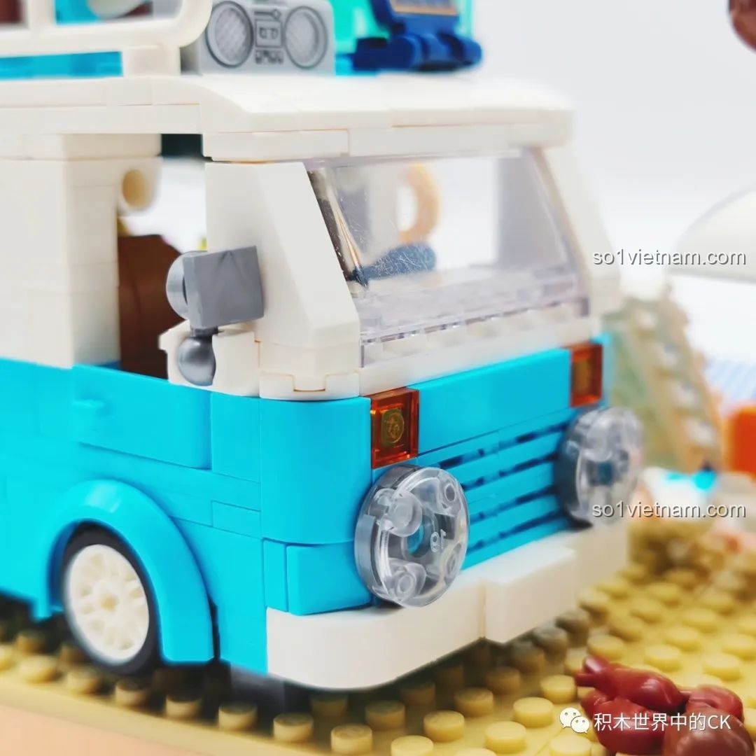 Tổng thể bộ lắp ráp Xe Kem Hè ZHEGAO 00415 và bộ Cafe