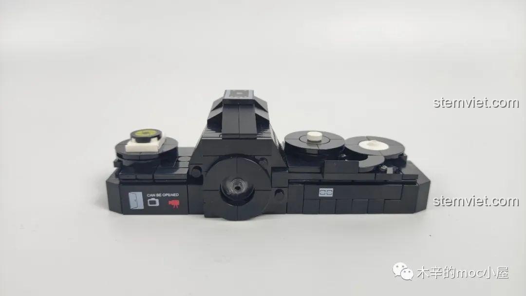 Mặt sau có thể mở của đồ chơi lắp ráp 00844, mô hình máy ảnh Zhegao, máy ảnh kỹ thuật số Lin07 Block, bộ khối lắp ghép FY2A.