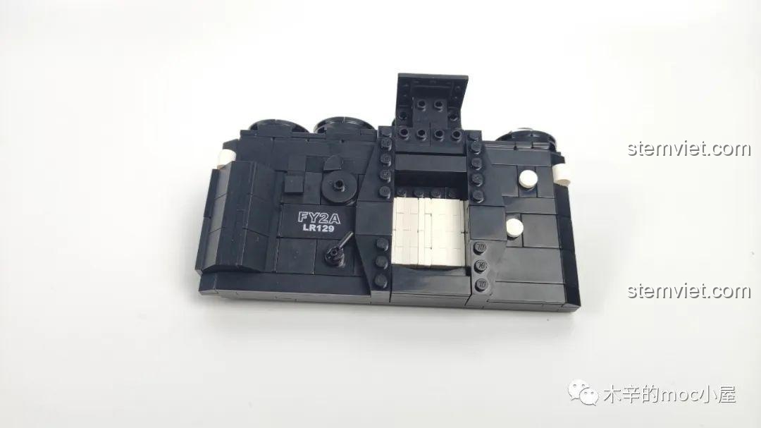 Chi tiết nút bấm và màn hình của máy ảnh lắp ráp 844, đồ chơi xây dựng LR129, Zhegao Máy ảnh đồ chơi, Lin07 Block 00844.