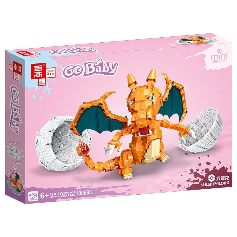 Bộ lắp ghép ZHEGAO 00893 Rồng Lửa Go Baby 923 mảnh cho bé trai 6 tuổi, đồ chơi mô hình rồng lửa giá tốt