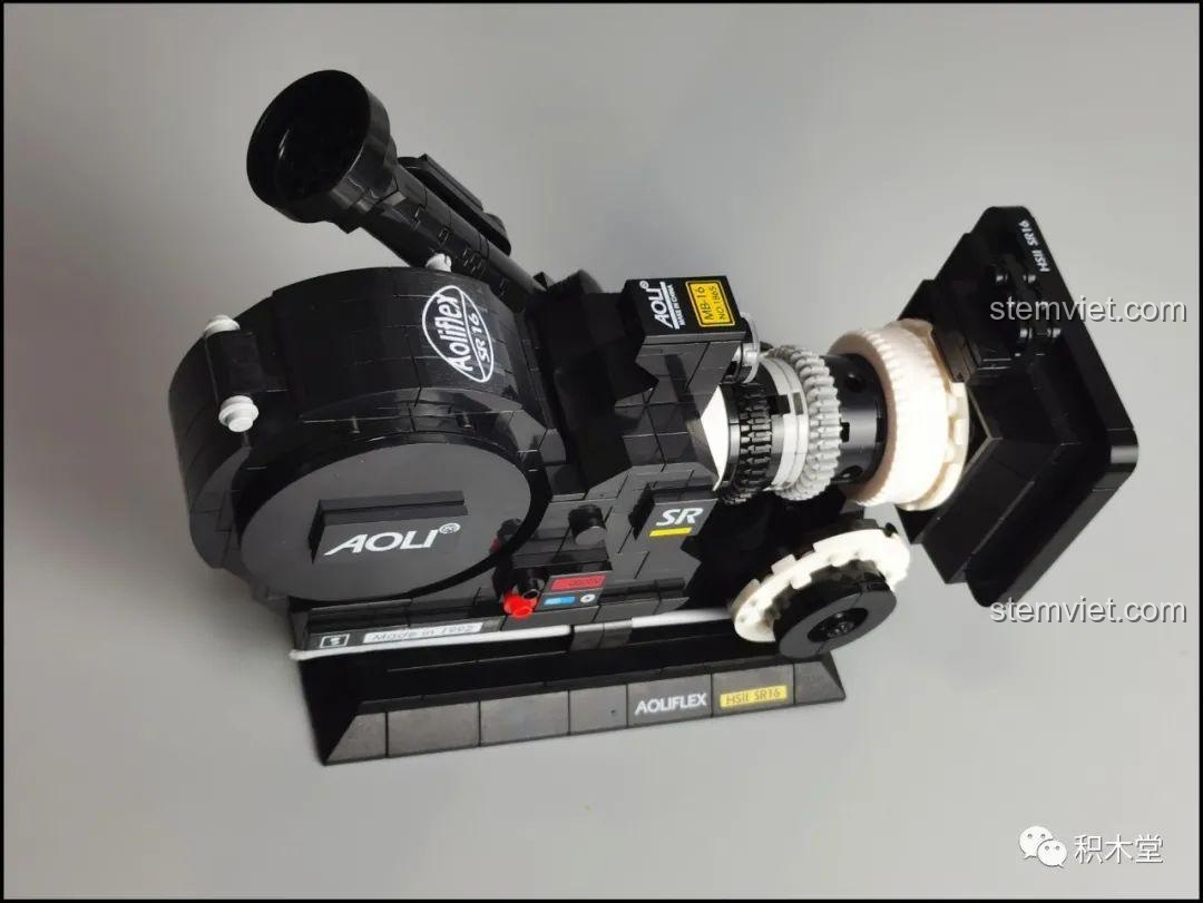 Quá trình lắp ráp bộ lắp ghép Zhegao 00907 Máy chiếu phim cổ điển, đồ chơi mô hình 436 mảnh