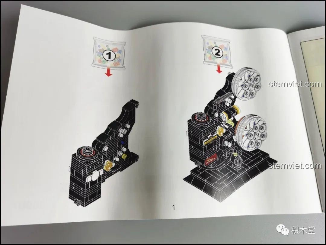 Máy quay phim ARRI cổ điển, hình ảnh tham khảo cho bộ lắp ghép Zhegao 00907