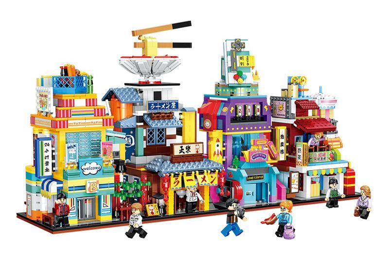 Bộ lắp ghép Phố Thị Đầy Màu Sắc ZHEGAO 00929, đồ chơi lắp ráp Khu Phố Sầm Uất với 2798 mảnh ghép, phù hợp cho bé trai và bé gái 6 tuổi trở lên, giúp phát triển tư duy sáng tạo, giá tốt.