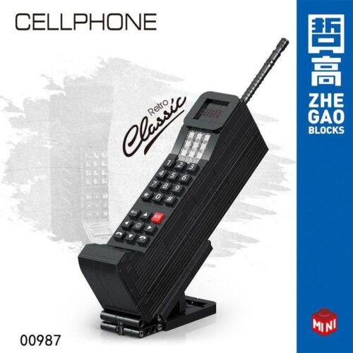 Bộ lắp ghép Điện thoại di động cổ điển ZHEGAO 00987, mô hình điện thoại cục gạch cổ điển cho bé 6 tuổi, giá tốt.