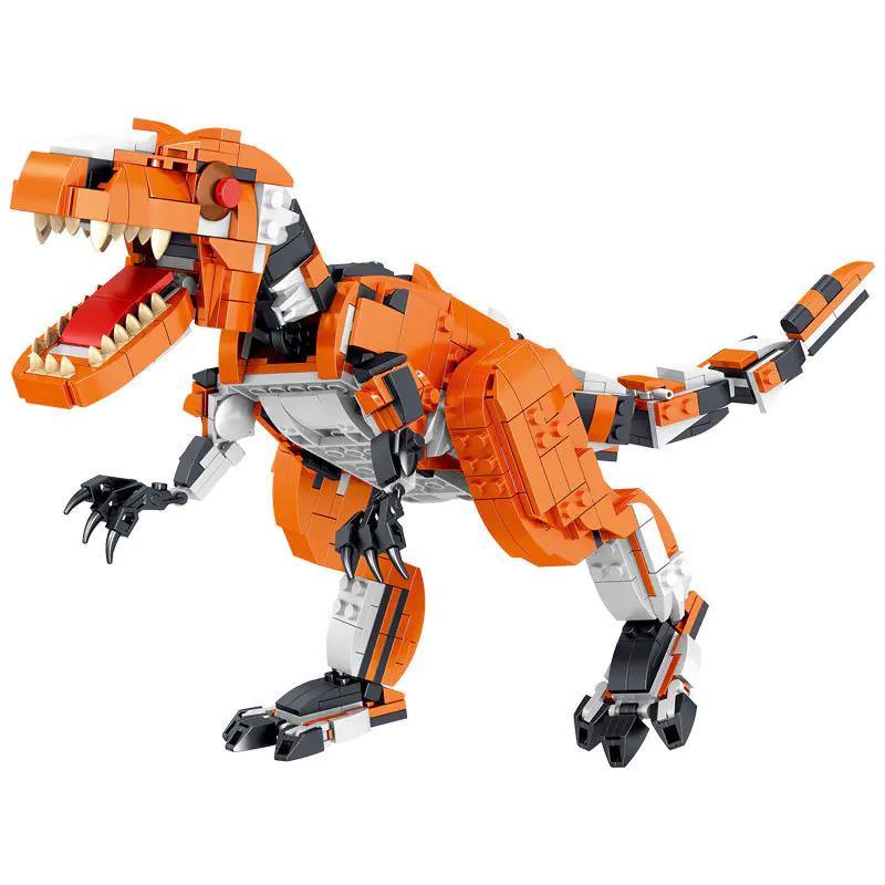 Bộ lắp ghép ZHEGAO 01045 Khủng long T-Rex biến hình 3 trong 1, đồ chơi lắp ráp cho bé trai 6 tuổi, giá tốt.
