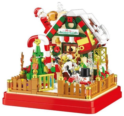 Bộ lắp ghép ZHEGAO 662023 Ngôi nhà Giáng Sinh Hộp Quà 654 mảnh, đồ chơi sáng tạo cho bé trai và bé gái 6 tuổi, giá tốt