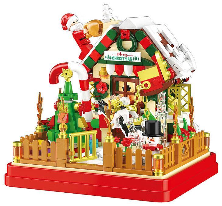 Bộ lắp ghép ZHEGAO 662023 Ngôi nhà Giáng Sinh Hộp Quà 654 mảnh, đồ chơi sáng tạo cho bé trai và bé gái 6 tuổi, giá tốt