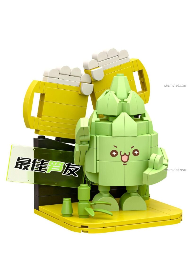 Mô hình hoàn thiện Figurine Măng Tre CQQ 1006, một món đồ chơi mô hình Zhegao độc đáo và sáng tạo.
