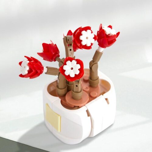 Bộ lắp ghép ZHEGAO DS1017 Hoa Mộng Ảo Thiên Thần Cây Mọng Nước, mô hình trang trí tinh xảo cho bé trai và bé gái 8 tuổi, quà tặng giá tốt.