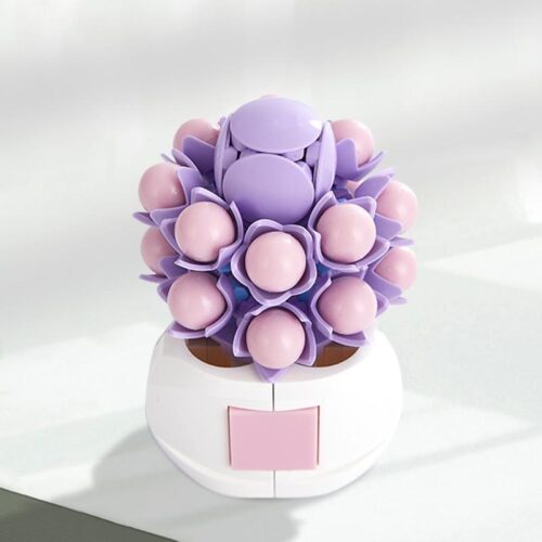 Bộ lắp ghép Cây đa nhục Quốc Sắc Thiên Hương ZHEGAO DS1018 màu tím hồng, phù hợp cho bé gái 8 tuổi, giá tốt.