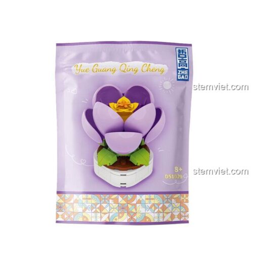 Mô hình bộ lắp ghép Chậu Hoa Quỳnh Zhegao DS1029, món quà tinh tế cho bé gái 8 tuổi, giá tốt.