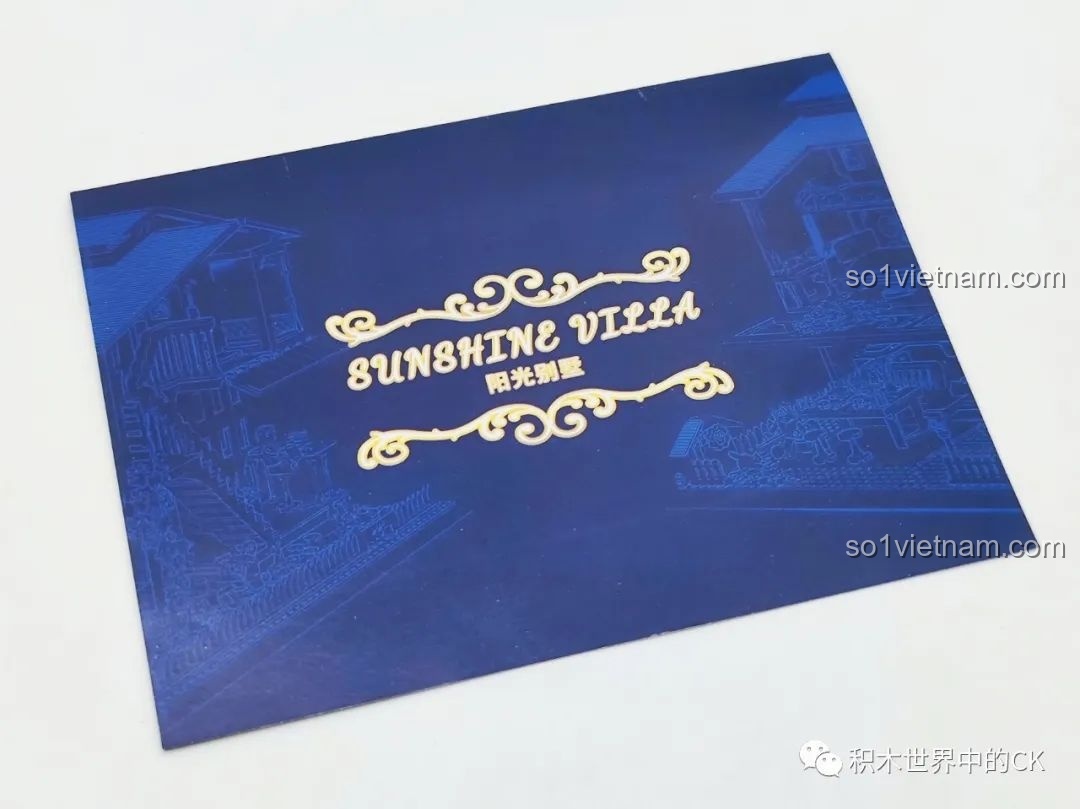 Trang bìa sách hướng dẫn lắp ráp ZHEGAO DZ6110 Biệt thự Ánh Dương