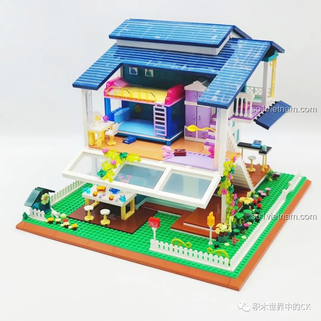 Chi tiết khu vực sân vườn ZHEGAO DZ6110 Biệt thự Ánh Dương