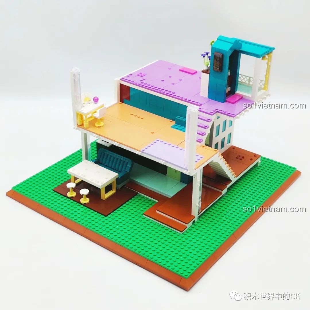 Hoàn thiện khu vực ban công tầng 2 ZHEGAO DZ6110 Biệt thự Ánh Dương