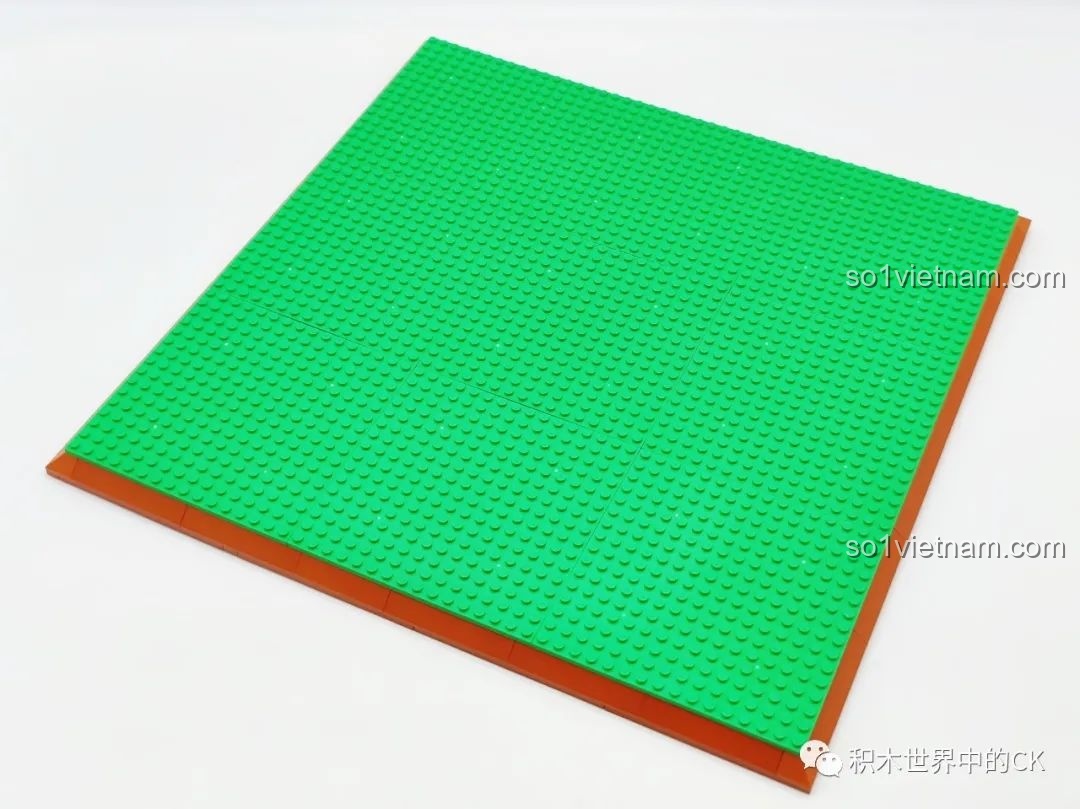 Tấm đế màu xanh lá cây để bắt đầu lắp ráp ZHEGAO DZ6110 Biệt thự Ánh Dương