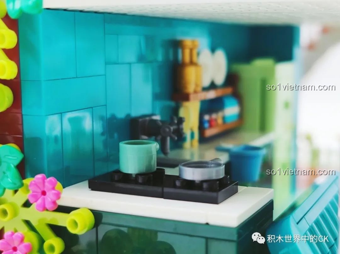 Chi tiết khu vực bếp ZHEGAO DZ6110 Biệt thự Ánh Dương