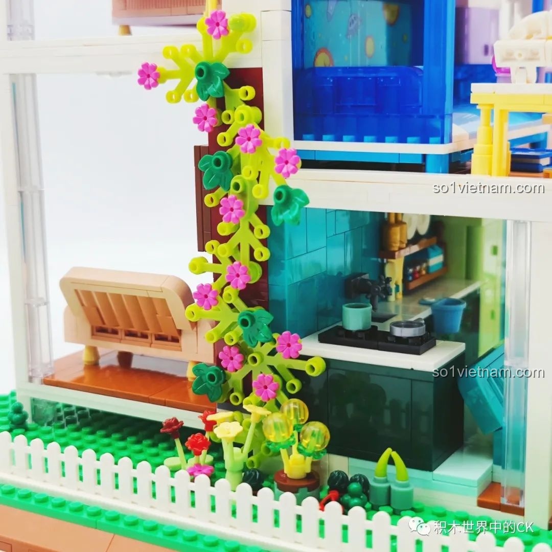 Chi tiết giàn hoa leo ZHEGAO DZ6110 Biệt thự Ánh Dương