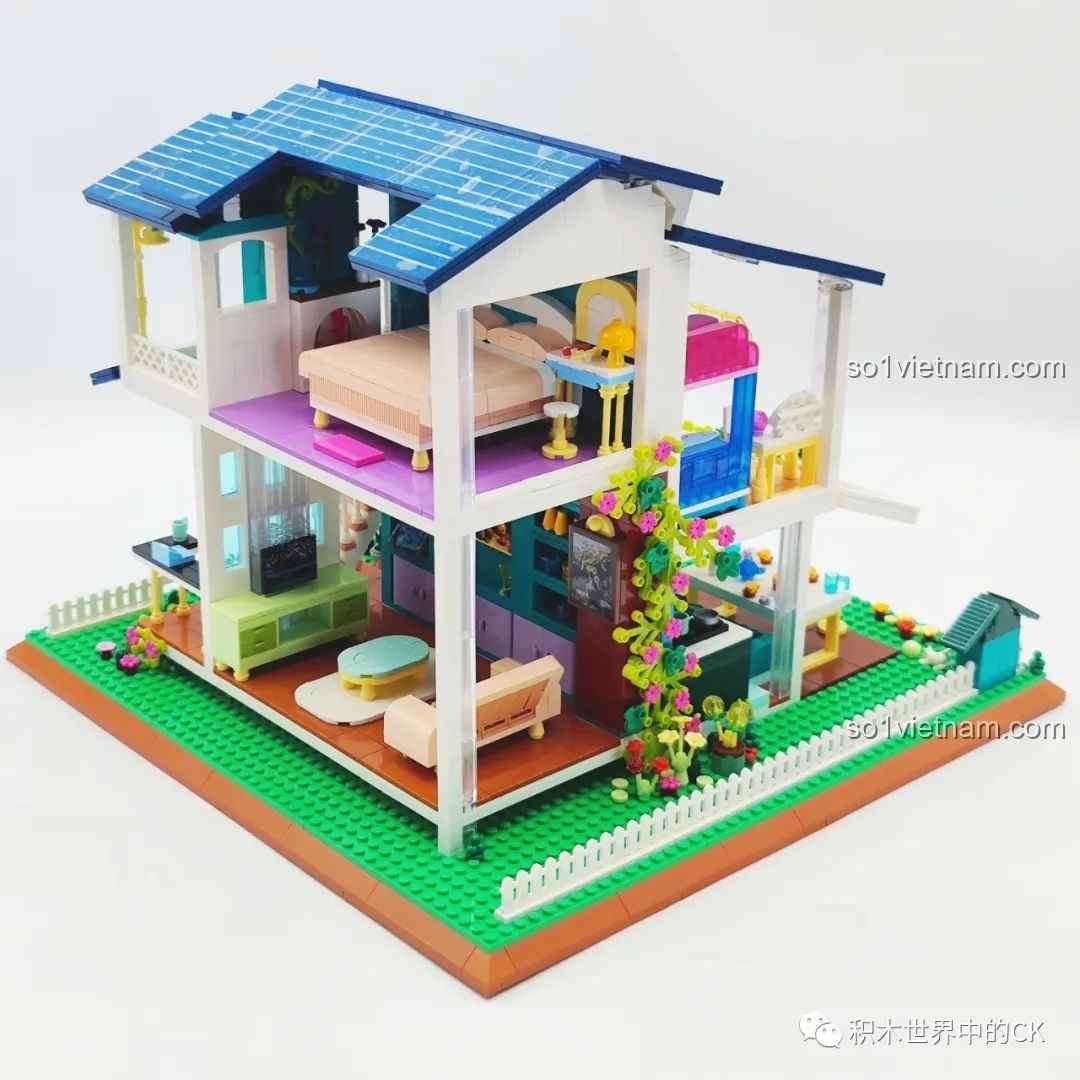 Góc nhìn khác của thành phẩm ZHEGAO DZ6110 Biệt thự Ánh Dương