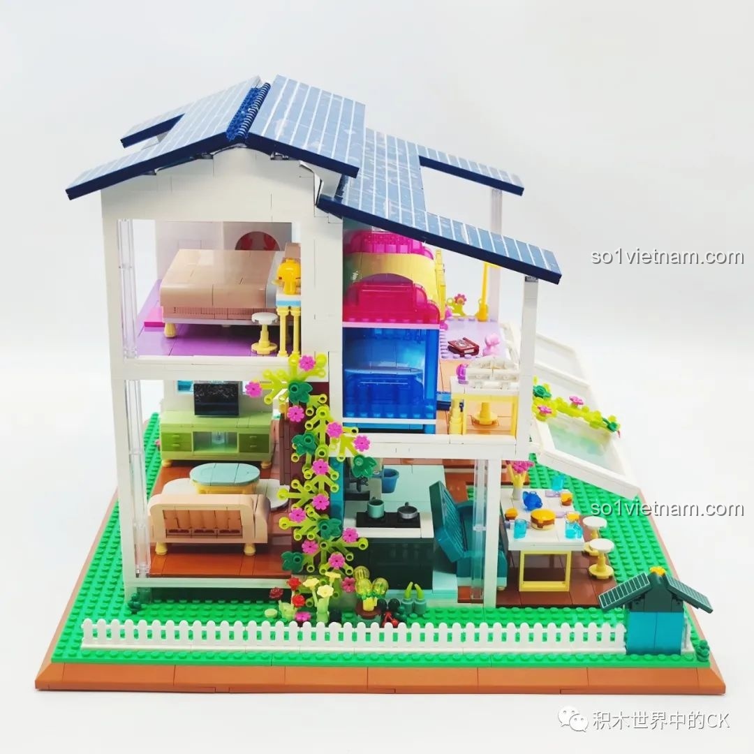 Thành phẩm ZHEGAO DZ6110 Biệt thự Ánh Dương từ bên hông