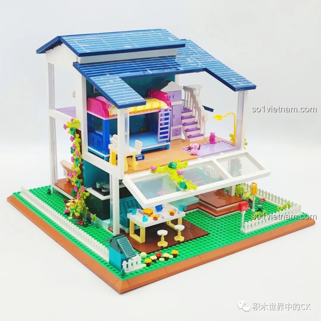 Thành phẩm ZHEGAO DZ6110 Biệt thự Ánh Dương từ phía sau