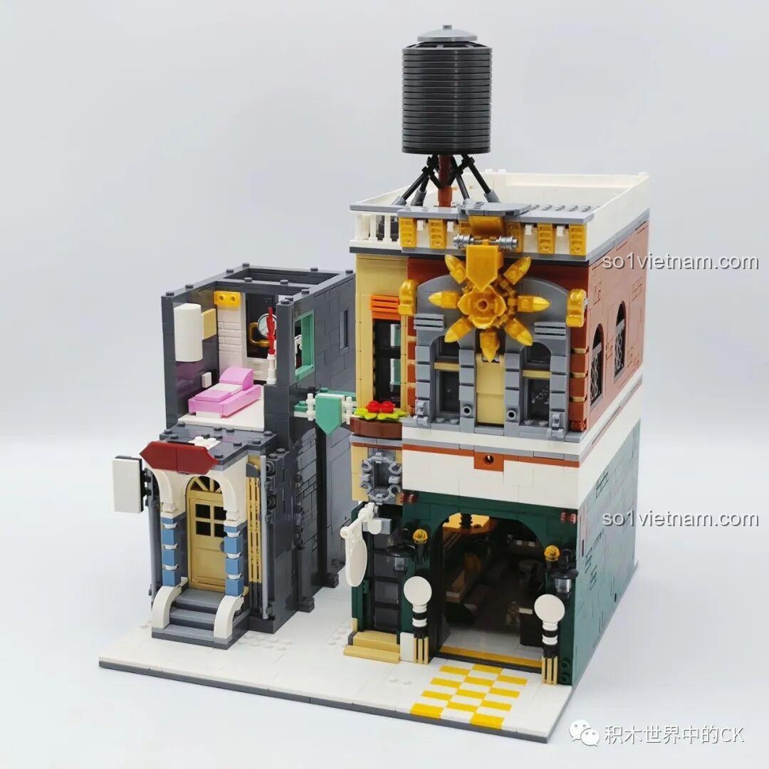 Quá trình kết nối hai tòa nhà của ZHEGAO DZ6113 Khách sạn Cà phê.