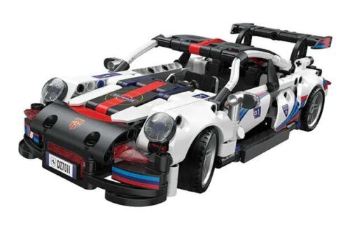 Hình ảnh chi tiết bộ lắp ráp Siêu xe Porsche 911 ZHEGAO DZ7011, một món đồ chơi mô hình giá rẻ cho bé trai 6 tuổi.