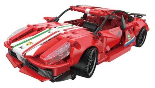 bộ lắp ráp Siêu xe Ferrari 488 ZHEGAO DZ7014 điều khiển từ xa cho bé trai 6 tuổi, giá rẻ